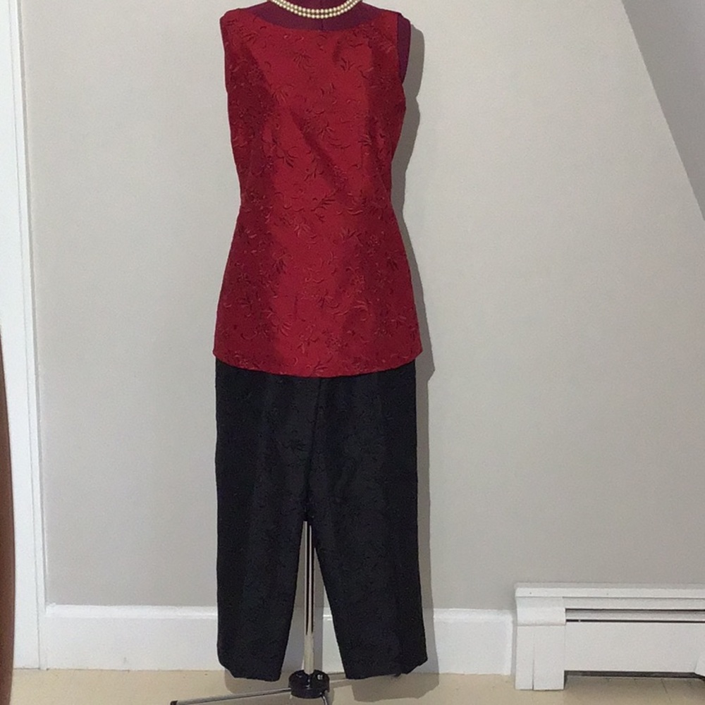 Dana Bachman Silk Santung 2-piece Outfit- Size 8